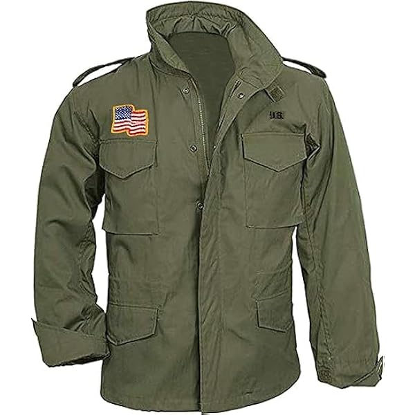 Amazon.com: A-StarPlus M65 Field Jacket Men Military Olive Green